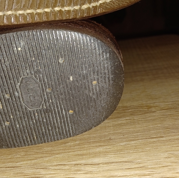 Cowboy steeltoe boots made in USA. ANSI safety code. Size 11D, light brown. - Picture 8 of 15